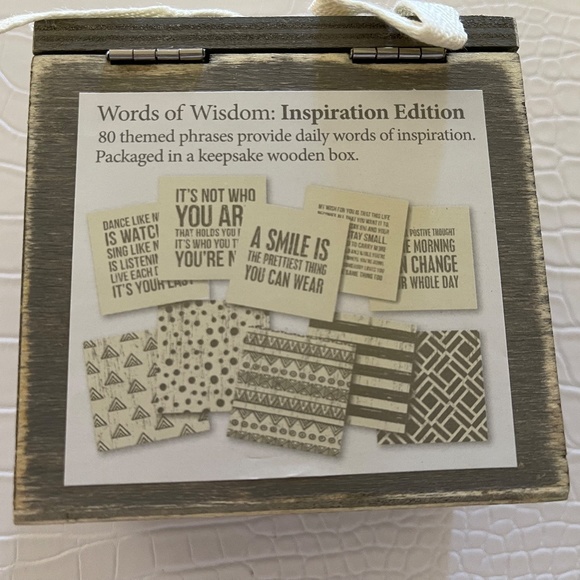 Primitives by Kathy Words of Wisdom Inspiration Edition 80Card Keepsake Wood Box - Picture 10 of 11
